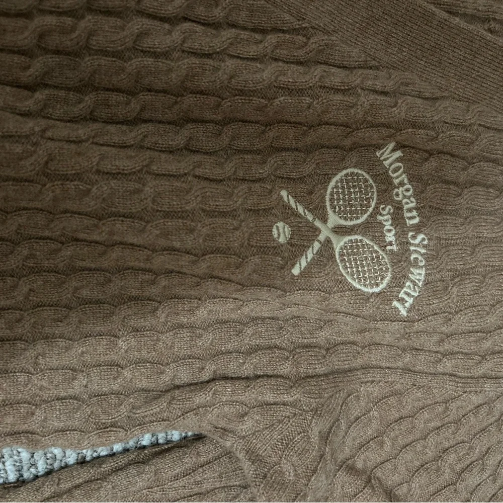 Morgan Stwert Sport Knit Set Cardigan Shorts Size S - Picture 5 of 8